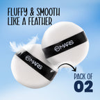 MARS Cosmetics Puffect Powder Puff with Strap - Pack of 2
