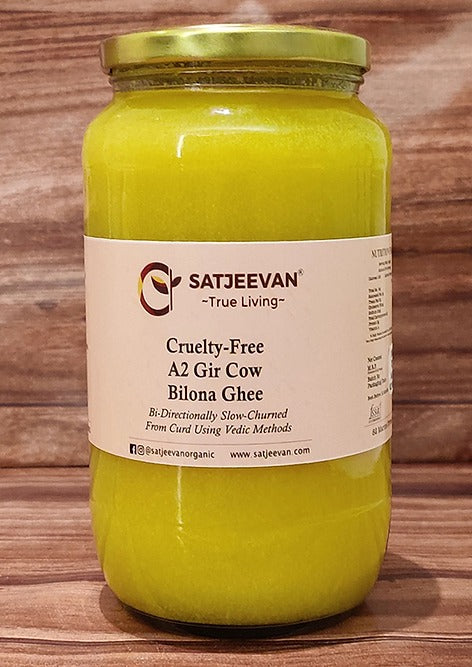 Satjeevan A2 Gir Cow Bilona Ghee | Pure A2 Gir Cow Bilona Ghee | 100% Gir Cow Ghee | Traditional Cow Ghee | Grab2Buy