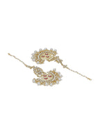 Shoshaa Gold-Polished Contemporary Chandbalis Earrings | Grab2Buy