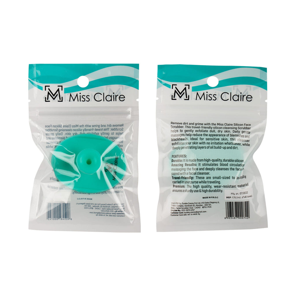 Miss Claire Lx042 Facial Scrubber Oval - Green | Grab2Buy