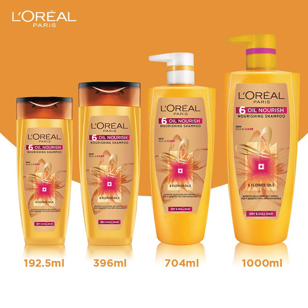 L'Oreal Paris 6 Oil Nourish Nourishing Shampoo | Grab2Buy