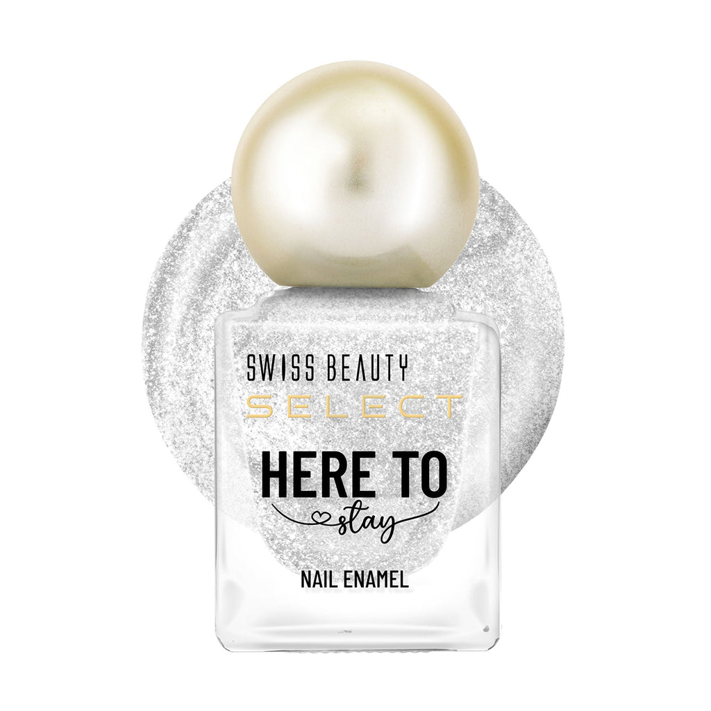Swiss Beauty Select Here To Stay Nail Enamel - Chunky Silver | Grab2Buy