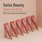 Swiss Beauty Cream It Up Blusher With Shea Butter , Multi-Functional , Matte Finish - 3 Cheeky Peach | Grab2Buy