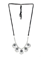 Cardinal Silver-Toned Oxidised Jewellery Set | Grab2Buy