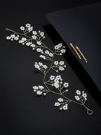 Panash Women Gold-Toned & White Beaded Tiara | Grab2Buy