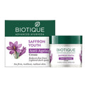 Biotique Advanced Ayurveda Bio Saffron Youth Anti-aging Cream | Grab2Buy