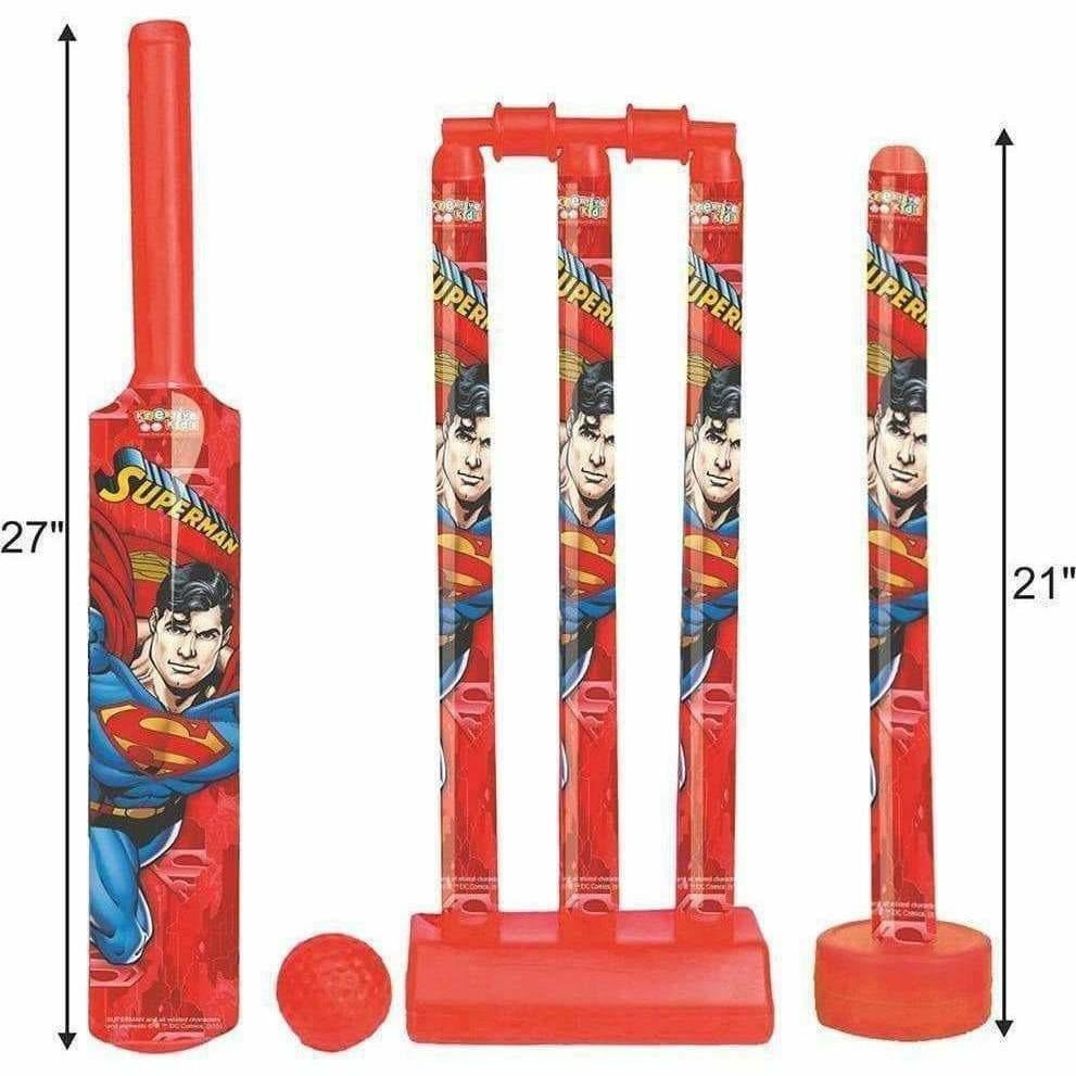 Cricket Set with 1 Plastic Bat & Ball, 4 Wickets, Base and Ball Cricket Kit | Grab2Buy