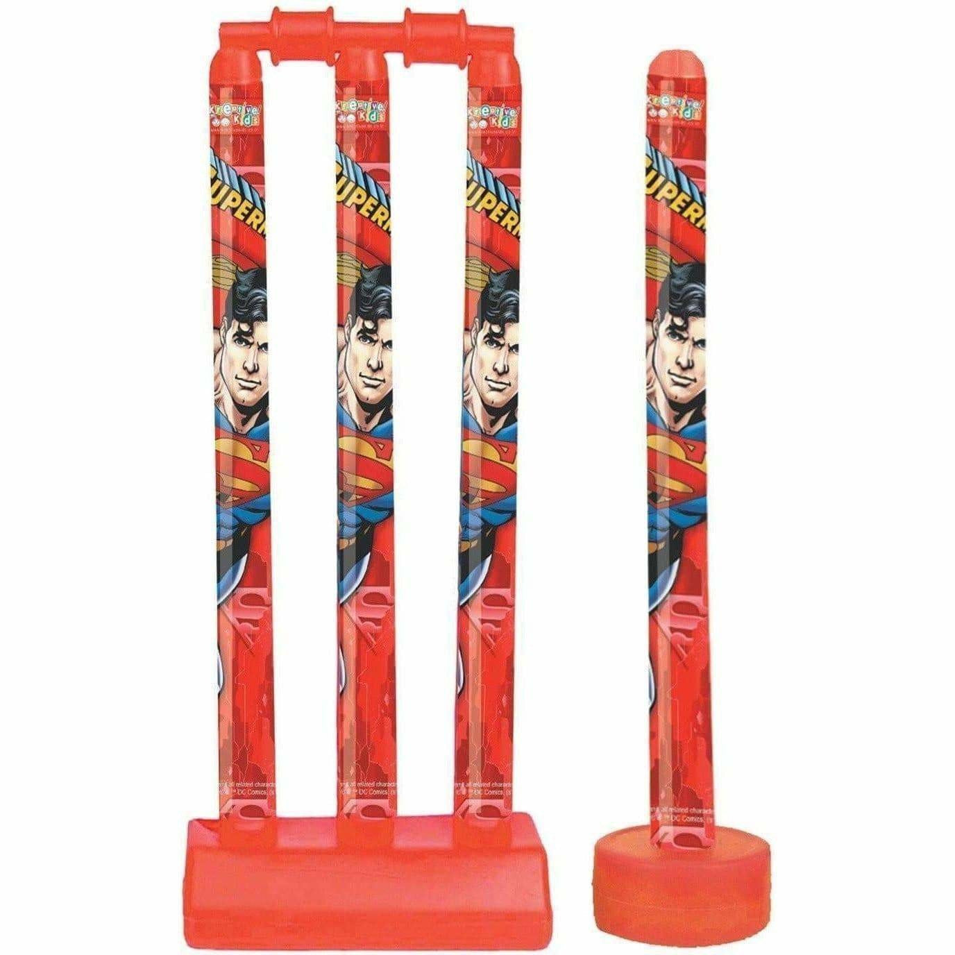 Cricket Set with 1 Plastic Bat & Ball, 4 Wickets, Base and Ball Cricket Kit | Grab2Buy