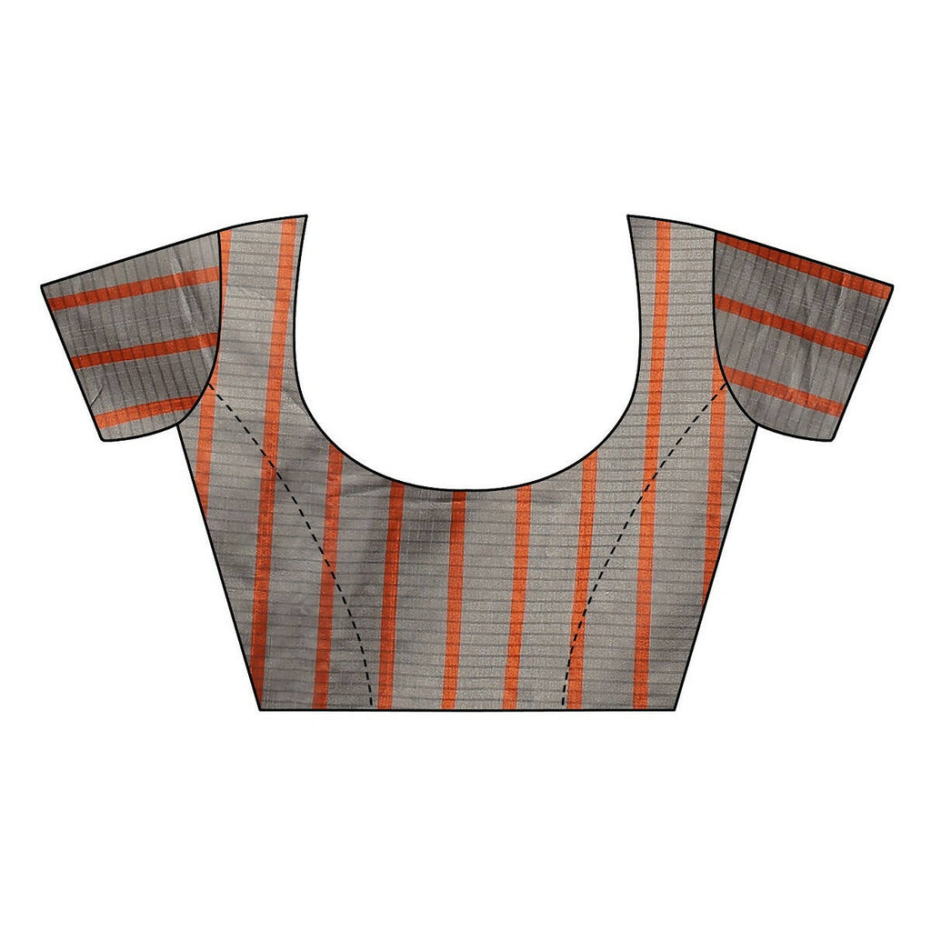 Vamika Brown Cotton Silk Weaving Saree (Paithani Chiku) | Grab2Buy