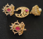 AD Rubies Designer 4 in 1 earrings | Grab2Buy