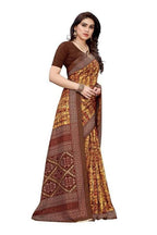 Vamika Printed Yellow Crepe Silk Saree (ICE YELLOW ) | Grab2Buy