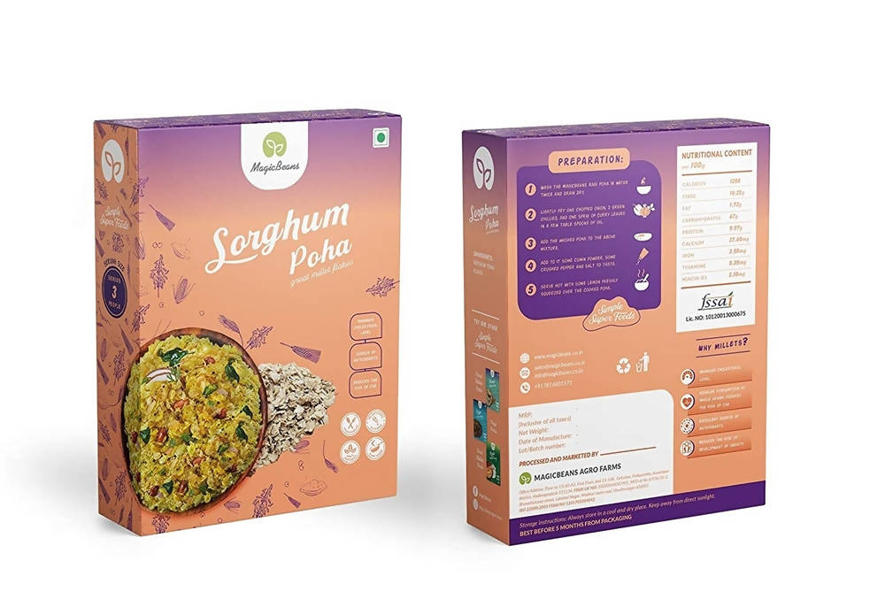 Magicbeans Sorghum/ Jowar Poha (Great Millet Flakes) | Grab2Buy