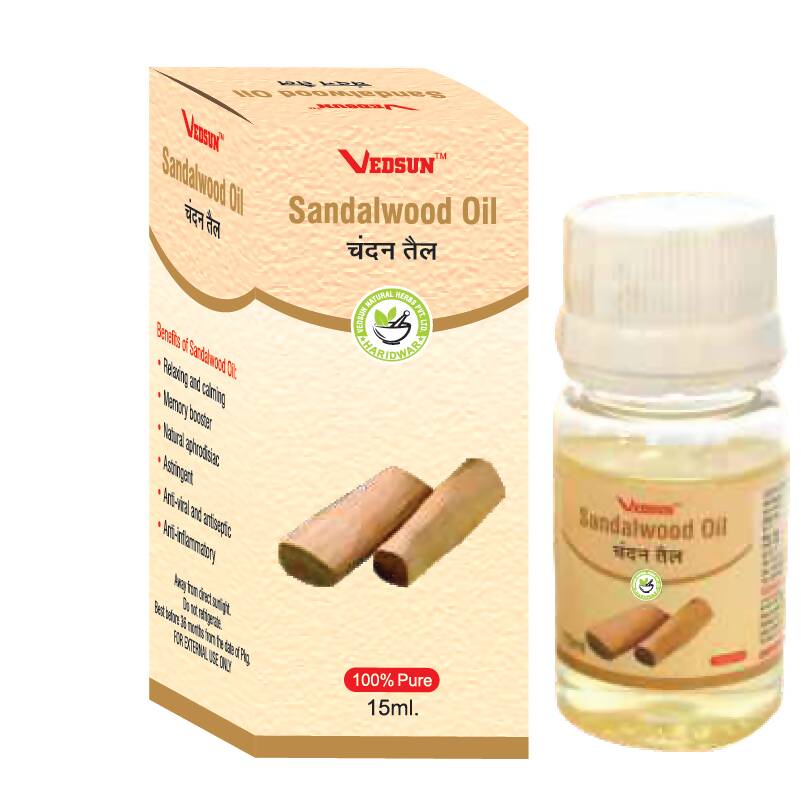 Vedsun Naturals Sandalwood Aroma Oil Pure & Organic for Skin and Fragrance | Grab2Buy