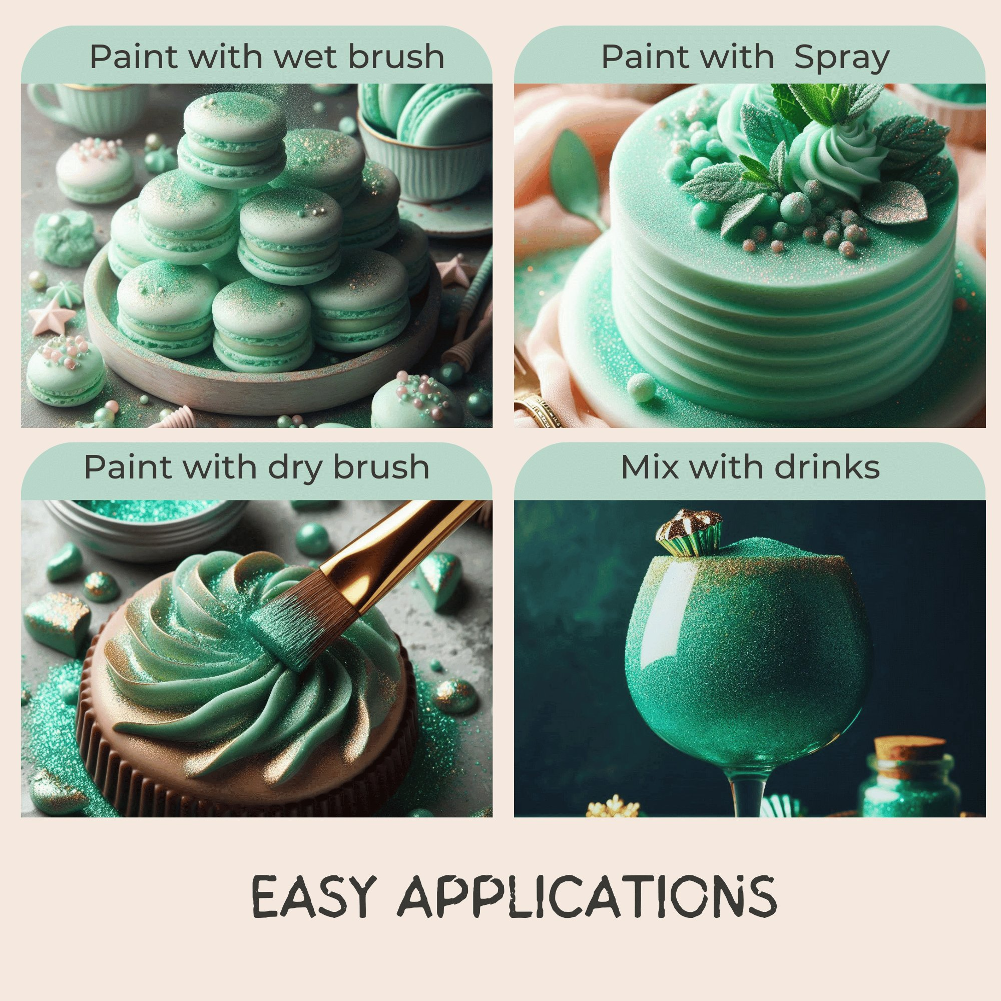 Confect Agave Green | Edible Luster Dust
