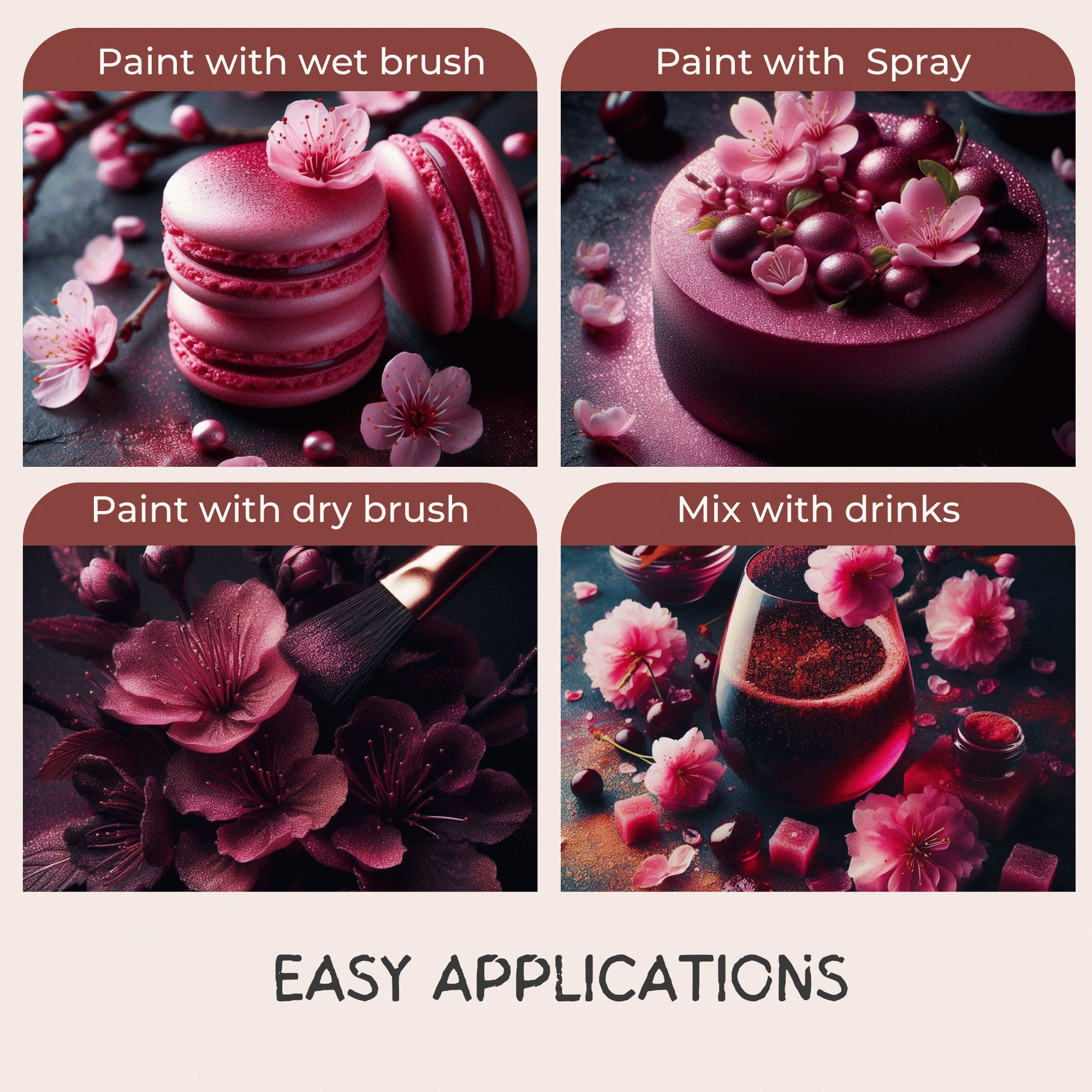 Confect Cherry Blossom Pink | Edible Luster Dust | Grab2Buy