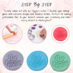 Confect Toppers Cutters | Congratulations Topper Cutter | (Bon Voyage) | Grab2Buy