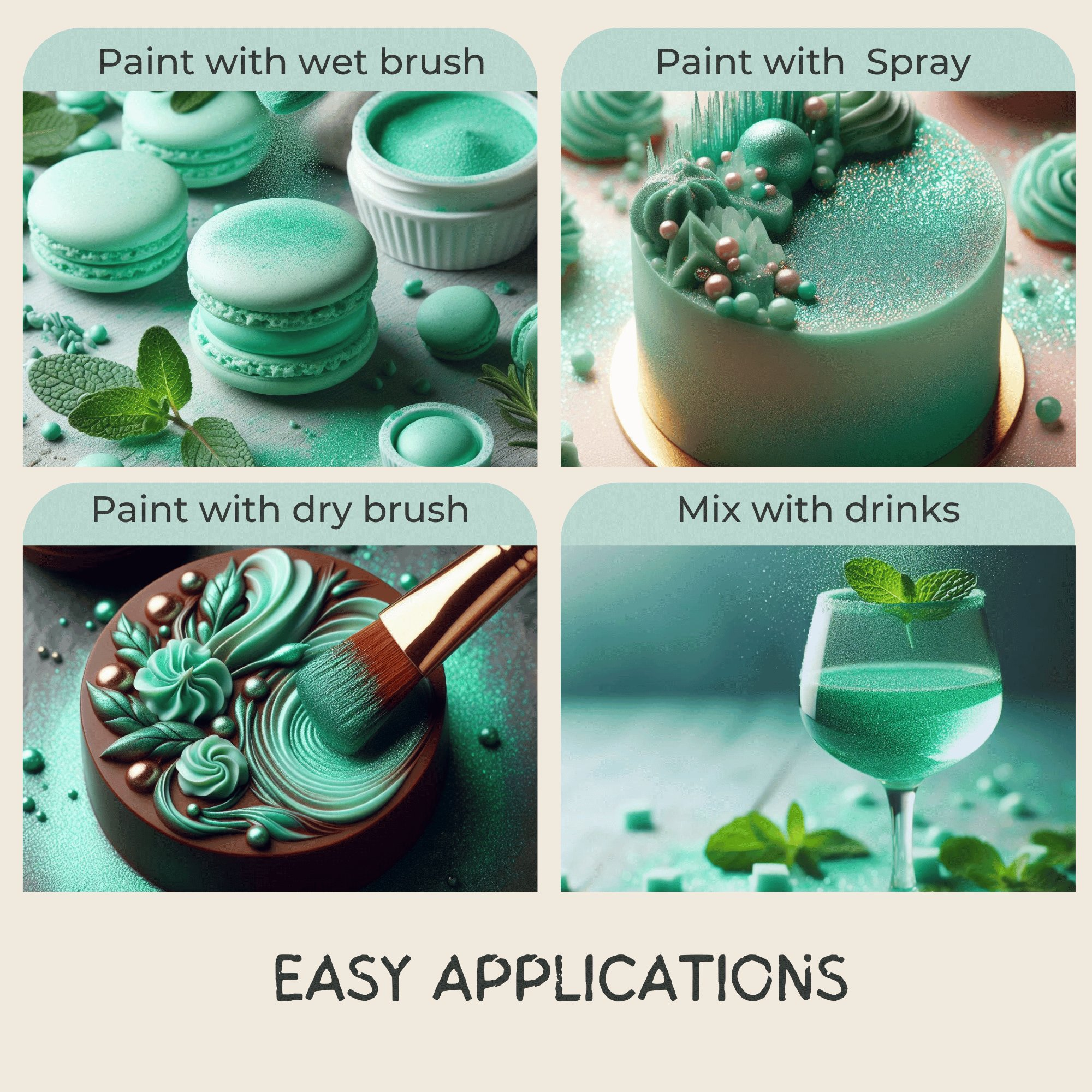 Confect Frost Green | Edible Luster Dust | Grab2Buy
