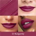 Swiss Beauty Matte Long Lasting Stay Maxx Lip Crayon Lipstick Matte Finish - Burgundy