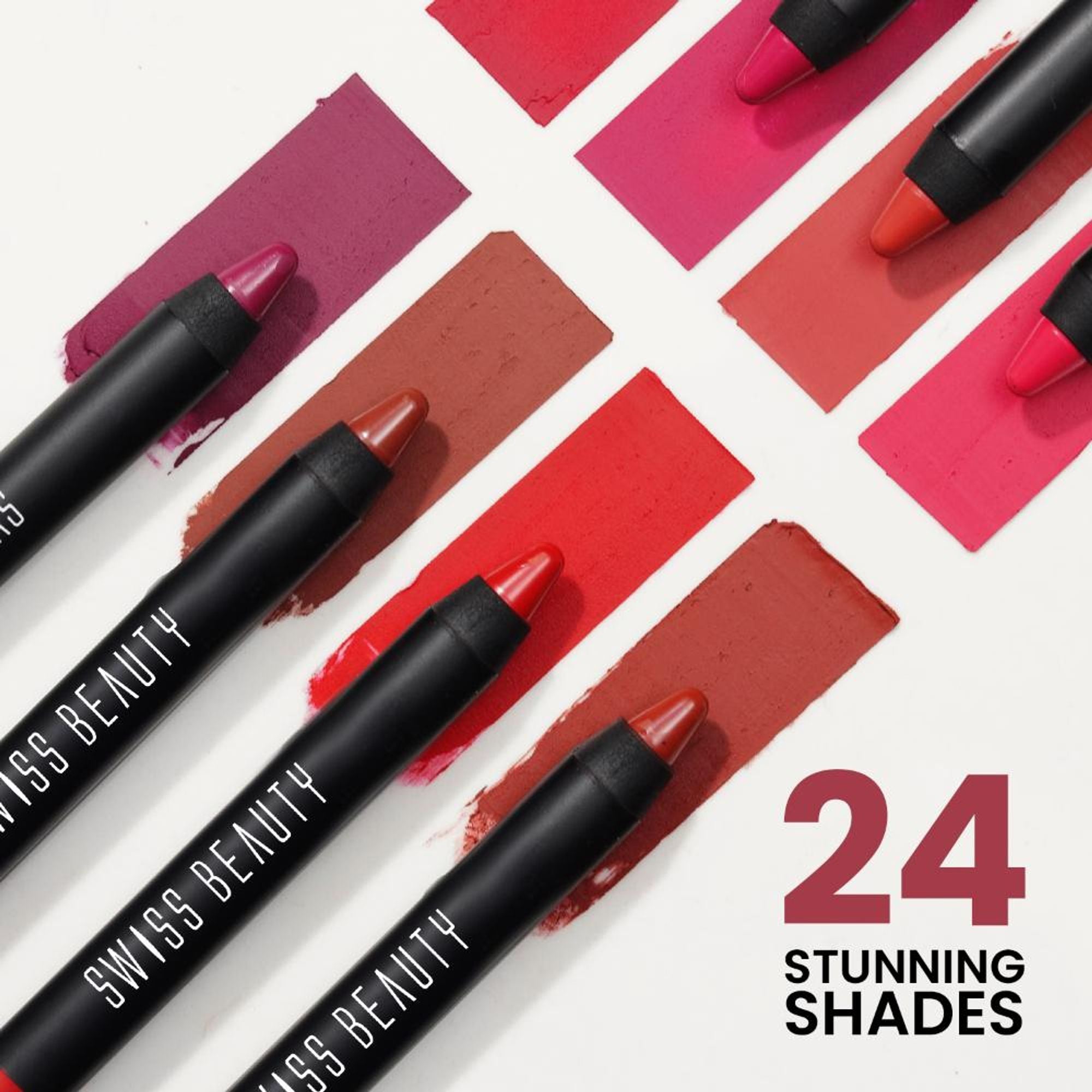 Swiss Beauty Matte Long Lasting Stay Maxx Lip Crayon Lipstick Matte Finish - Bare | Grab2Buy