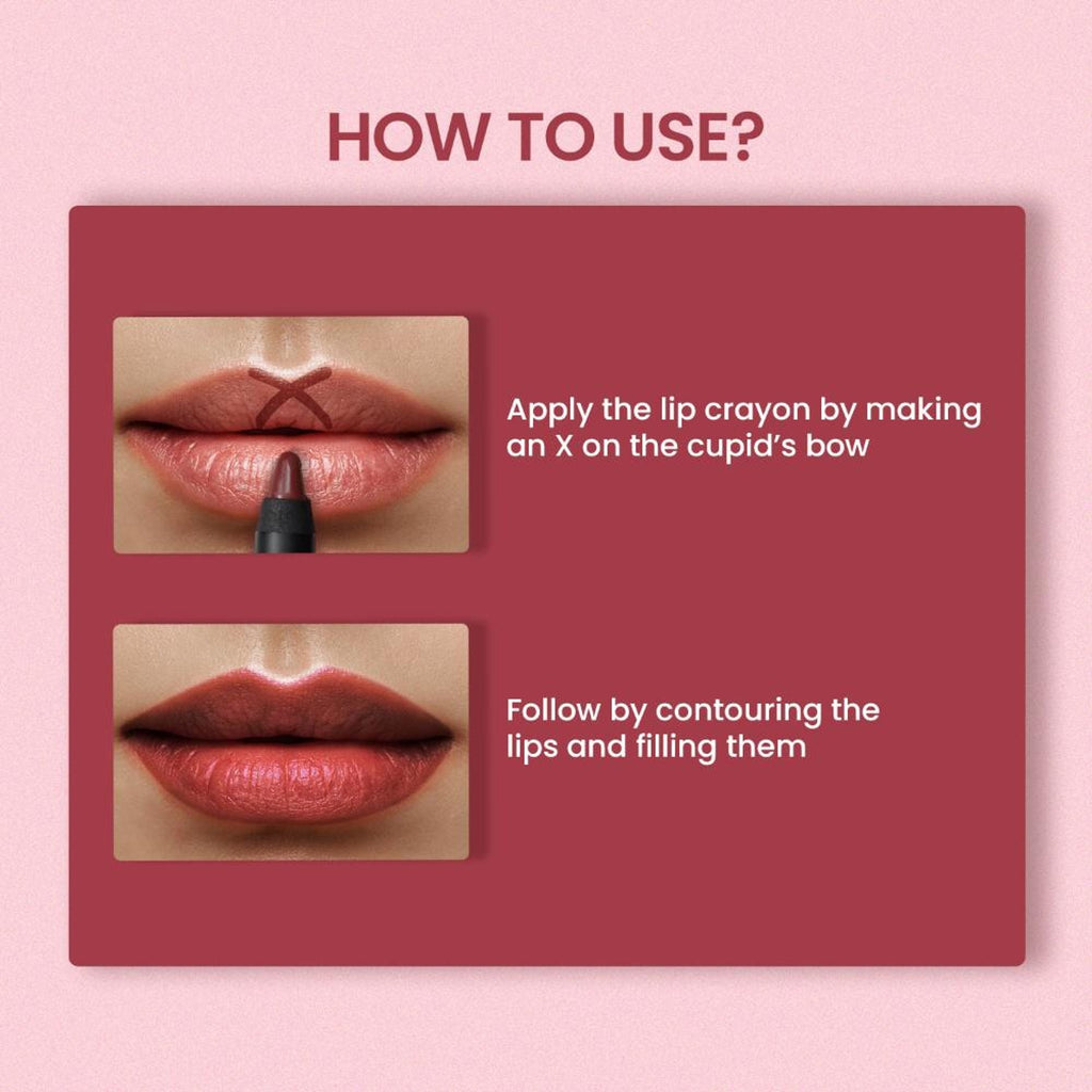 Swiss Beauty Matte Long Lasting Stay Maxx Lip Crayon Lipstick Matte Finish - Bare | Grab2Buy