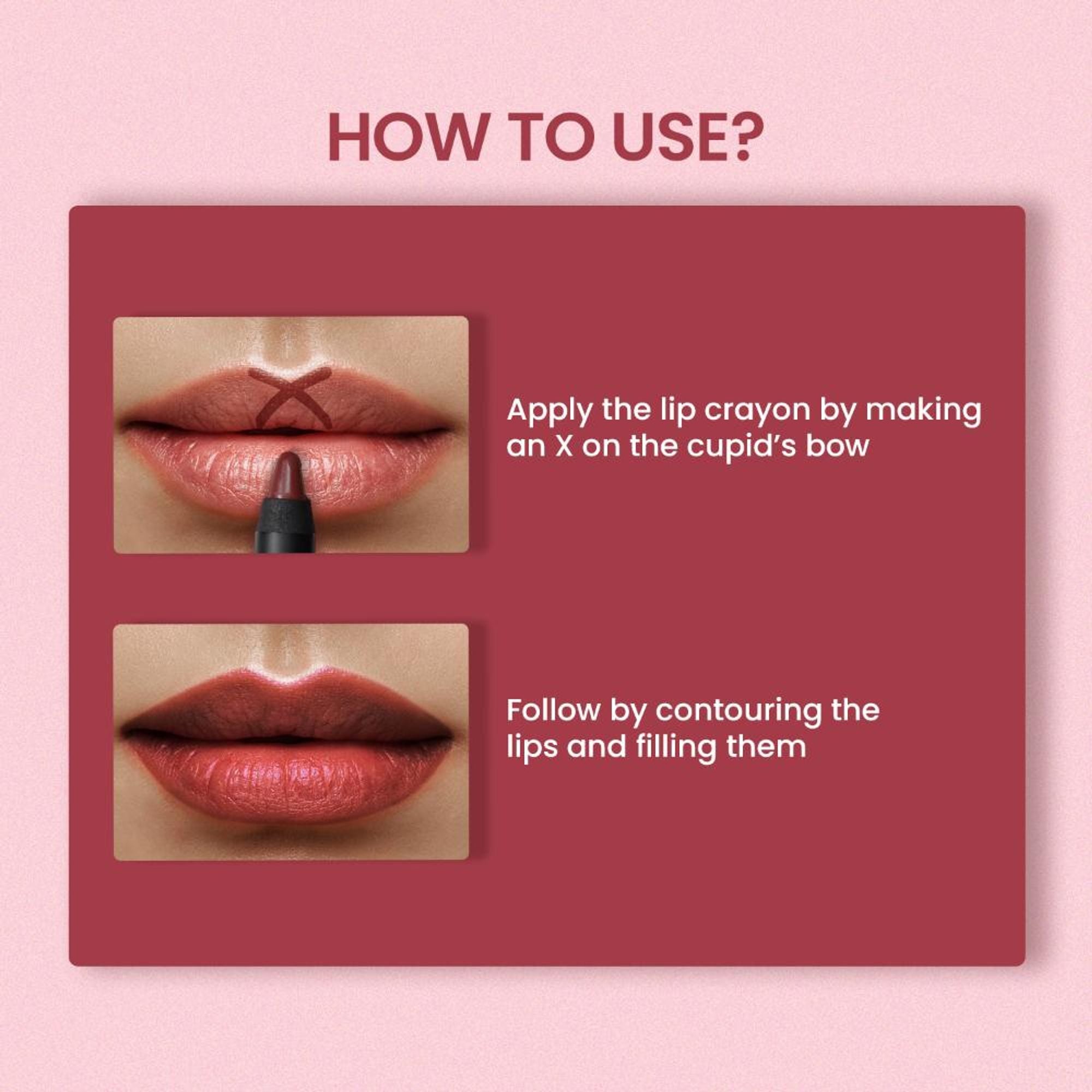 Swiss Beauty Matte Long Lasting Stay Maxx Lip Crayon Lipstick Matte Finish - Bare | Grab2Buy