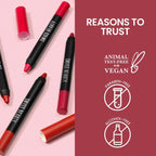 Swiss Beauty Matte Long Lasting Stay Maxx Lip Crayon Lipstick Matte Finish - Bare | Grab2Buy