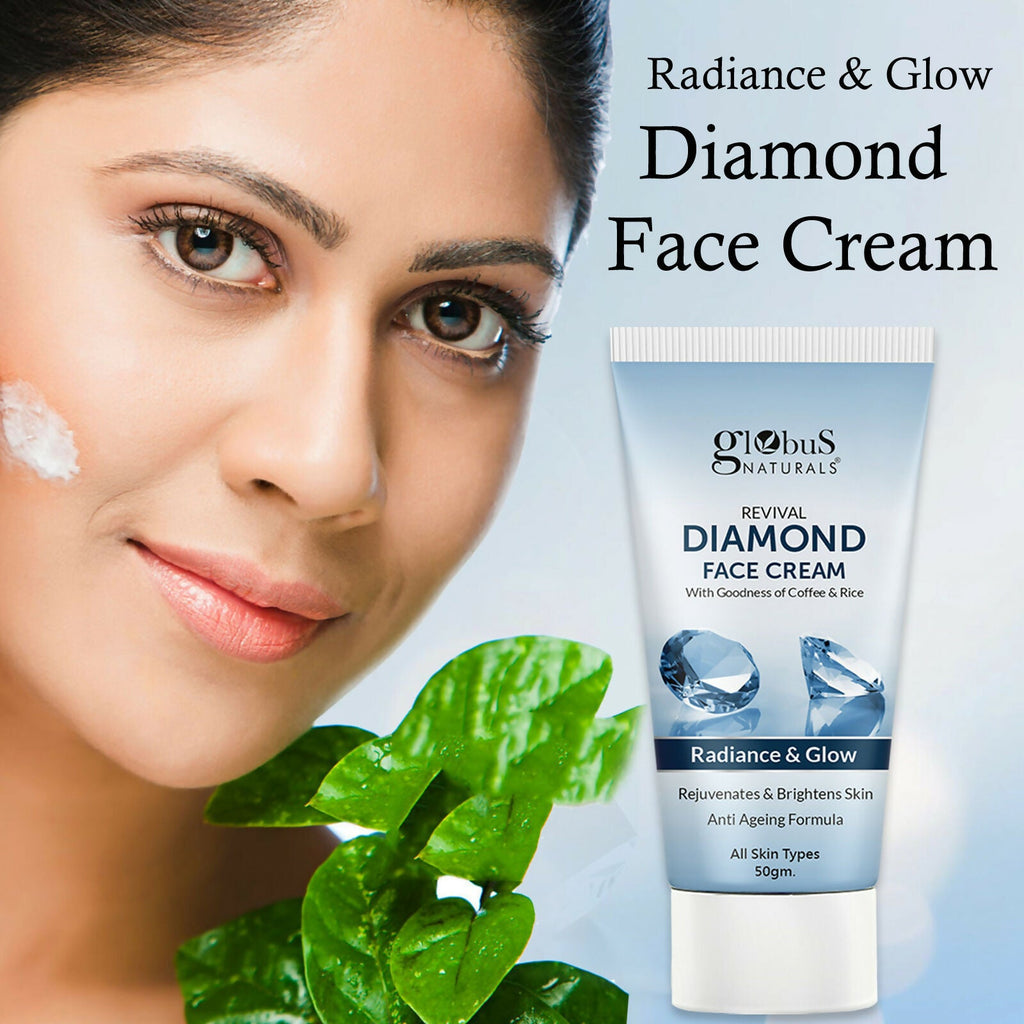 Globus Naturals Revival Diamond Face Cream, Suitable For All Skin Types | Grab2Buy