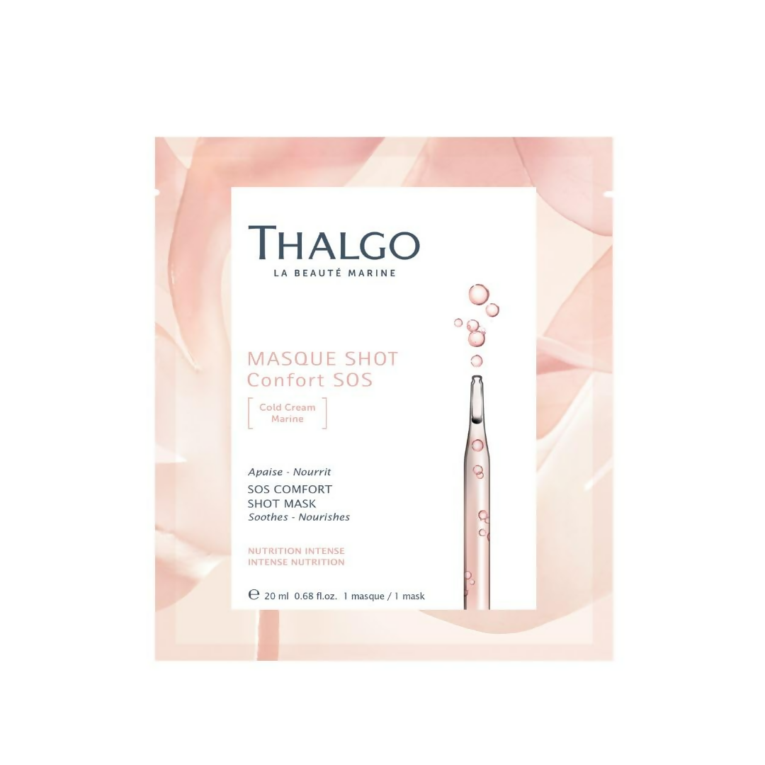 Thalgo SOS Comfort Shot Mask - Nourishing Marine Cold Cream Sheet Mask | Grab2Buy