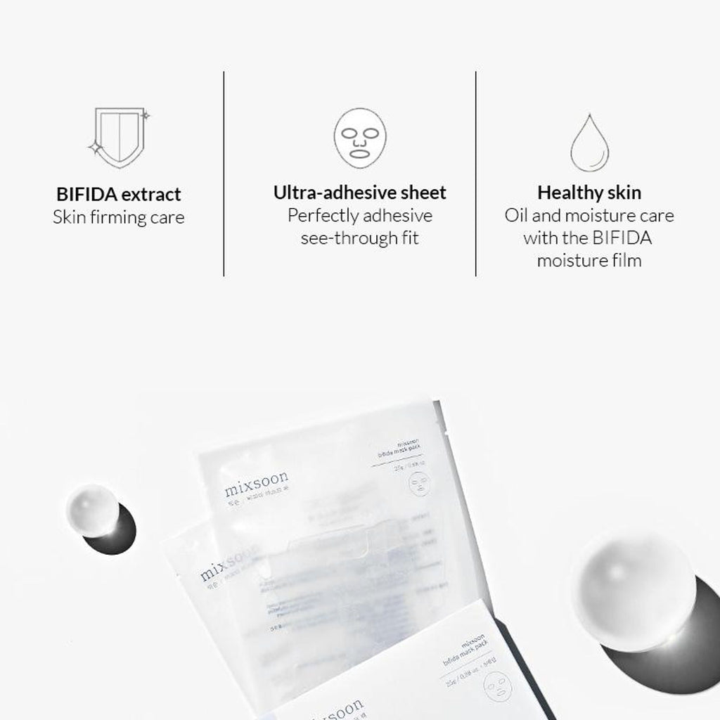 Mixsoon Bifida Mask Pack, Repairs Damaged Skin & Strengthens Barrier with Probiotics | Grab2Buy