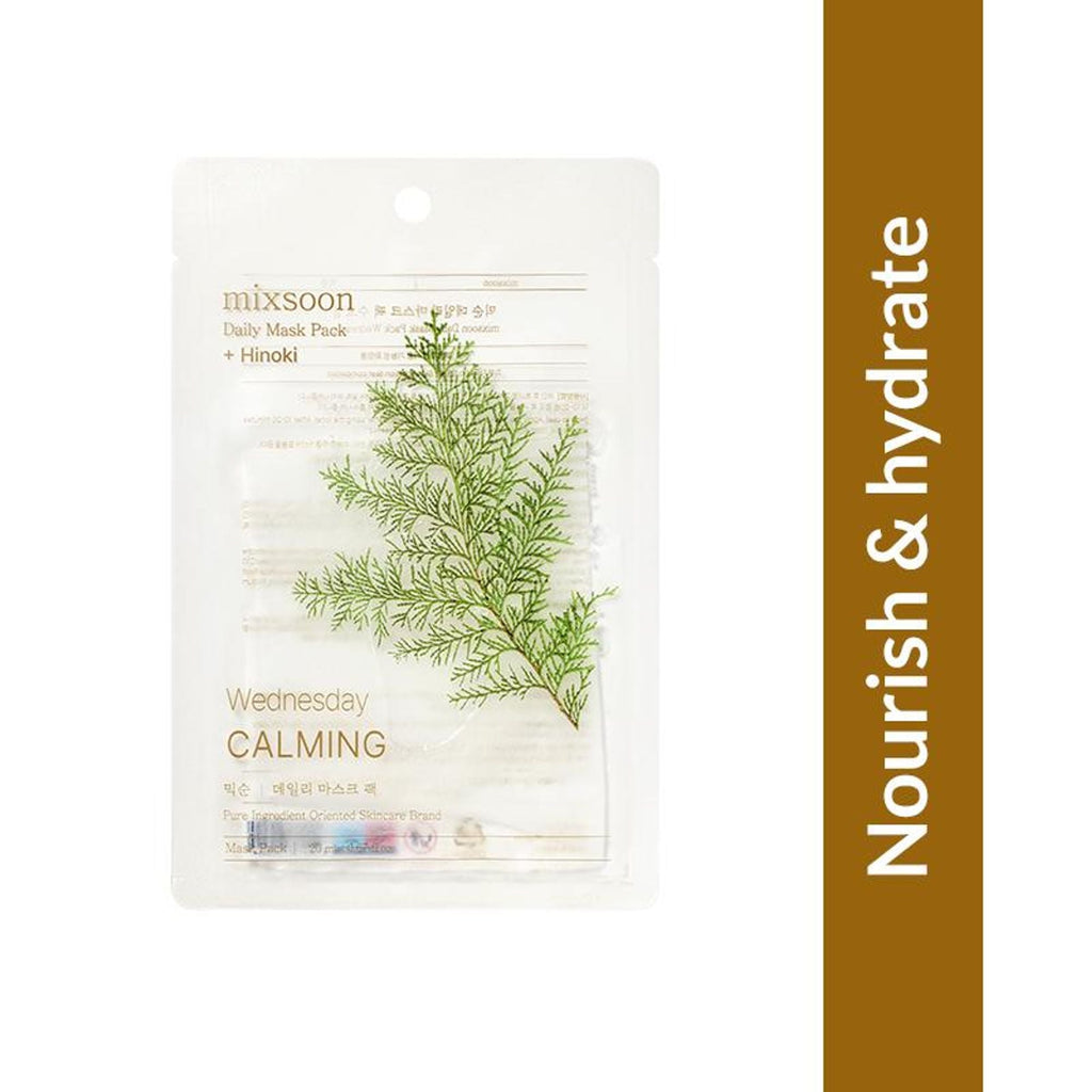 Mixsoon Daily Mask Pack Wednesday, Soothes, Hydrates & Strengthens Skin Barrier Sheet Mask