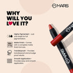 MARS Cosmetics Won't Smudge Won't Budge Lip Crayon - No Boundaries | Grab2Buy