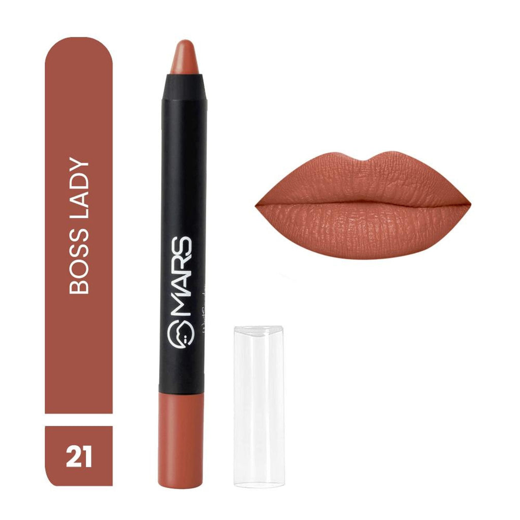 MARS Cosmetics Won't Smudge Won't Budge Lip Crayon - Boss Lady | Grab2Buy