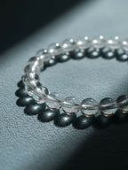 NVR White Crystal Beaded Bracelet for Men & Women | Grab2Buy