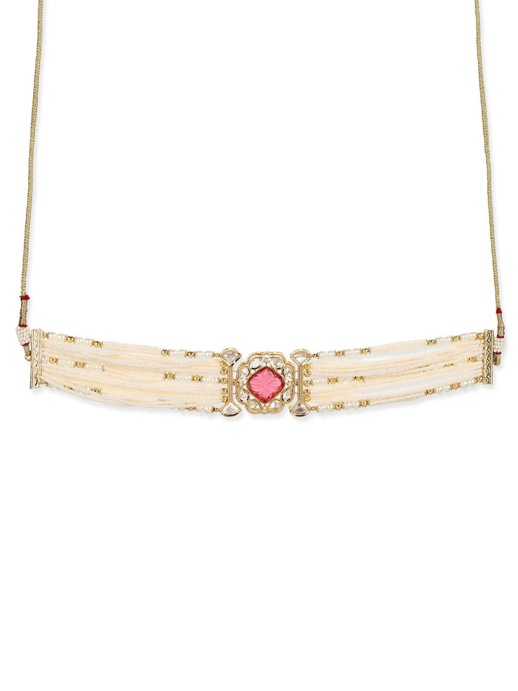 Women's Gold-Polished Necklace - Ruby Raang | Grab2Buy