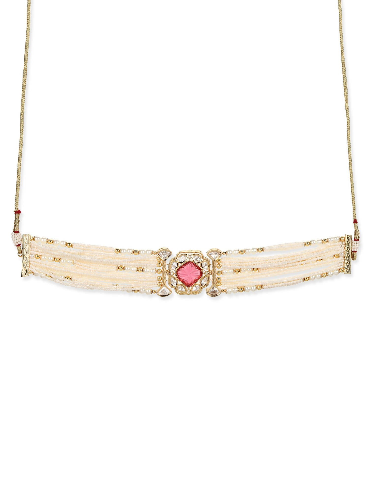 Women's Gold-Polished Necklace - Ruby Raang | Grab2Buy