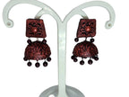 Terracotta Dazzling Temple Jhumkas | Grab2Buy