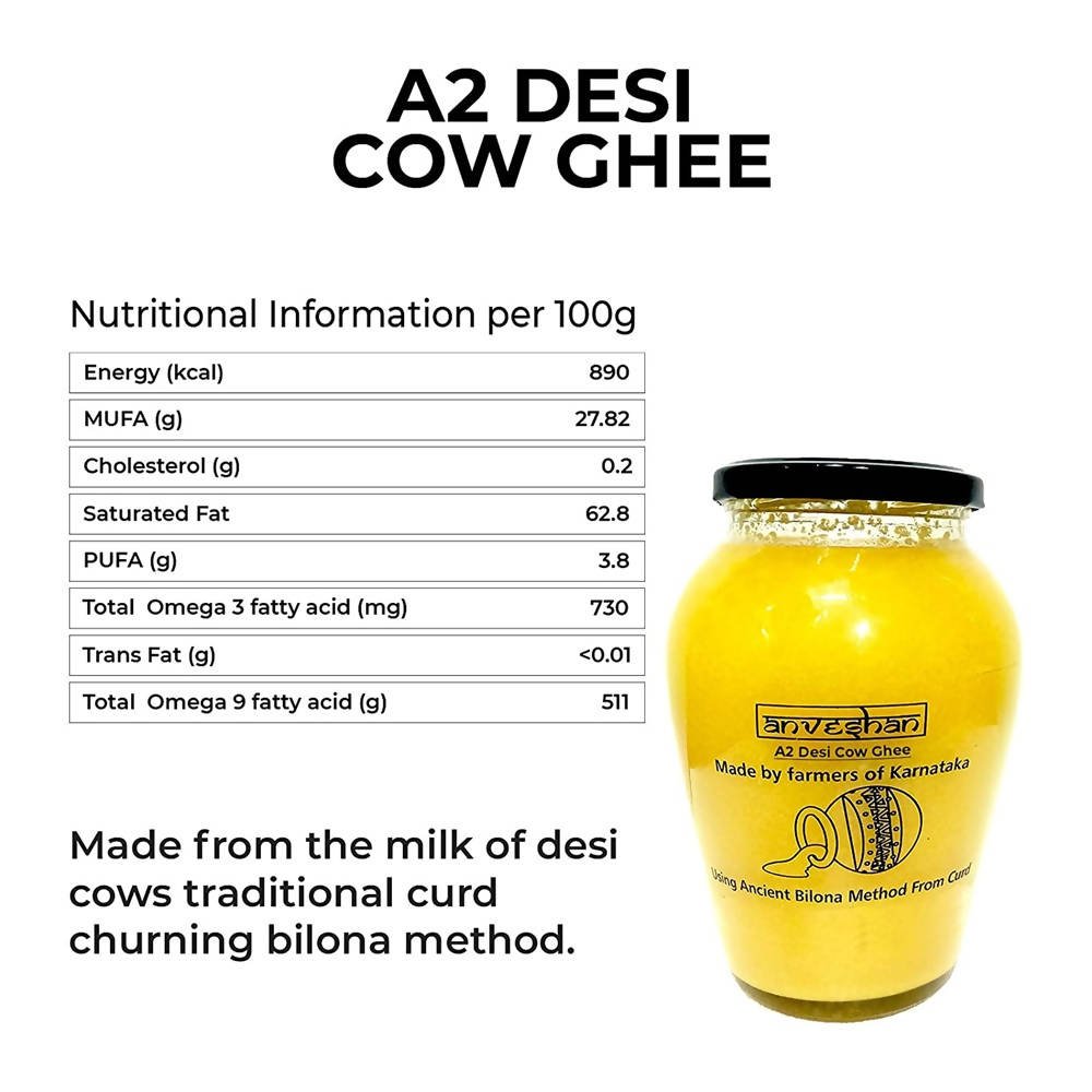 Anveshan A2 Desi Cow Ghee | Pure, Natural & Healthy Ghee | A2 Gir Cow Ghee | Grab2Buy