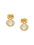 Elephant Studs with Kundan Drops - Ruby Raang | Grab2Buy