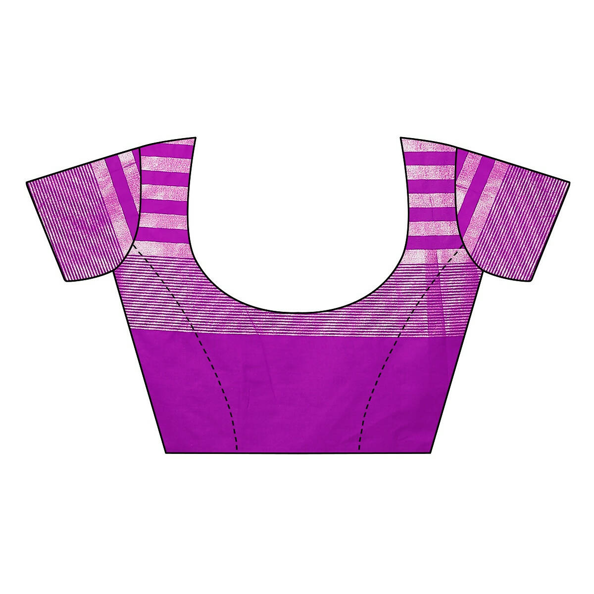 Vamika Purple Cotton Silk Weaving Saree (Twitter Purple) | Grab2Buy