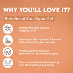Jovees Herbal Sun Aqua Gel SPF 50 PA+++ Lightweight Texture | Grab2Buy
