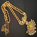 Gold-Polished Temple Long Necklace | Grab2Buy