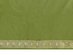 Vardha Women's Olive Green Banarasi Art Silk Saree | Grab2Buy