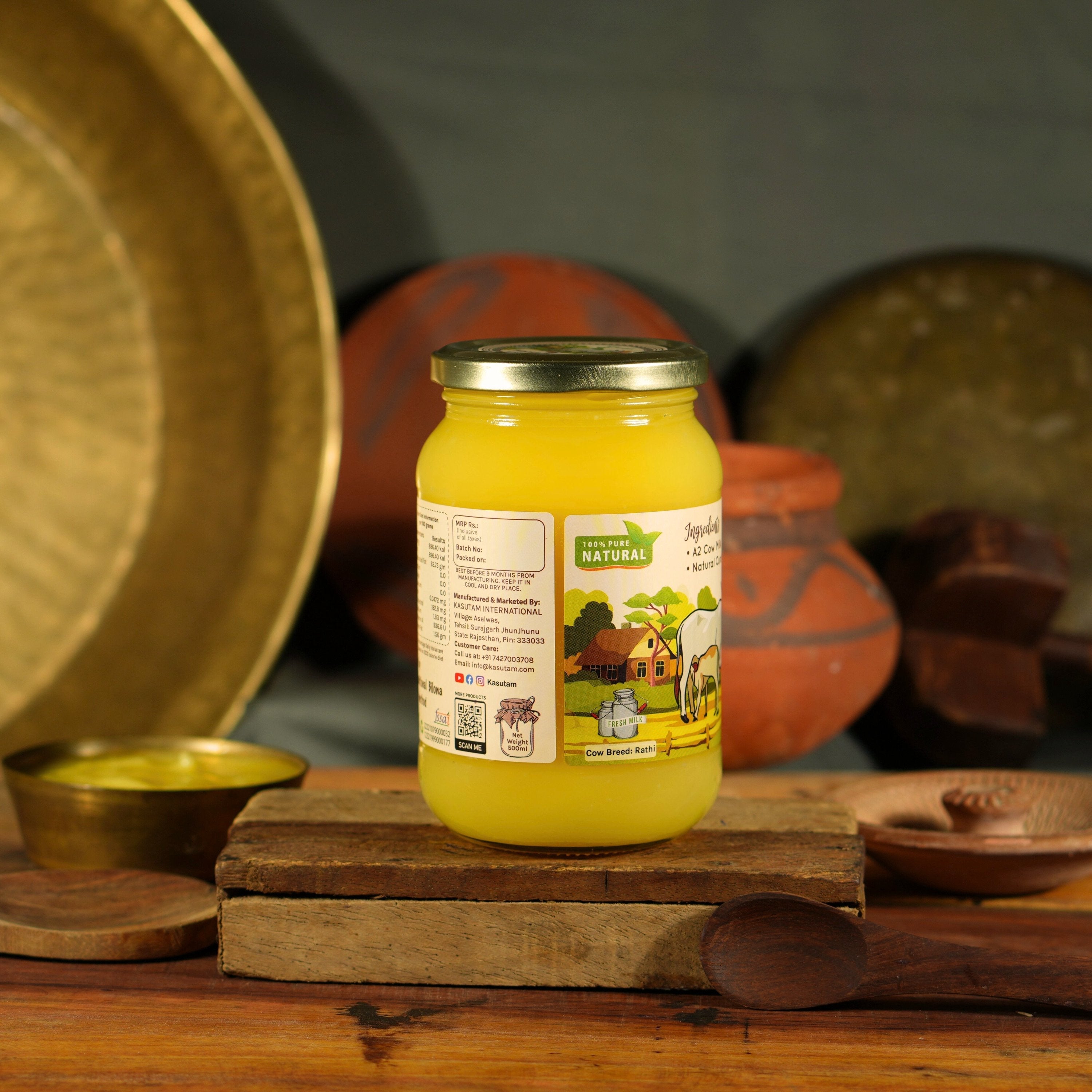 Kasutam A2 Desi Cow Bilona Ghee | Swadesiicart