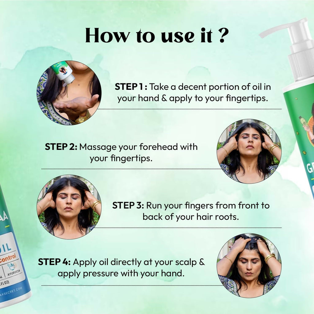 Nidhi's Grandmaa Secret 13 Herbs Hair Oil Handmade Natural Hair Oil With Coconut Oil, Curry Leaves & More Hair Fall Control Oil For Dry Damaged Hair | Grab2Buy