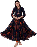 Vamika Coton Navy Blue Party Wear Kurti | Grab2Buy