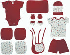 My Tiny Wear Full Sleeves New Born Baby Gift Set - Lovely Red