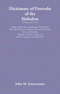 Dictionary Of Proverbs Of The Sinhalese - Gyan Books