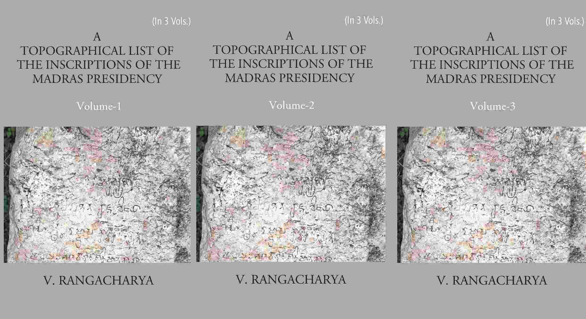 A Topographical List Of The Inscriptions Of The Madras Presidency 3 Vols. Set - Gyan Books