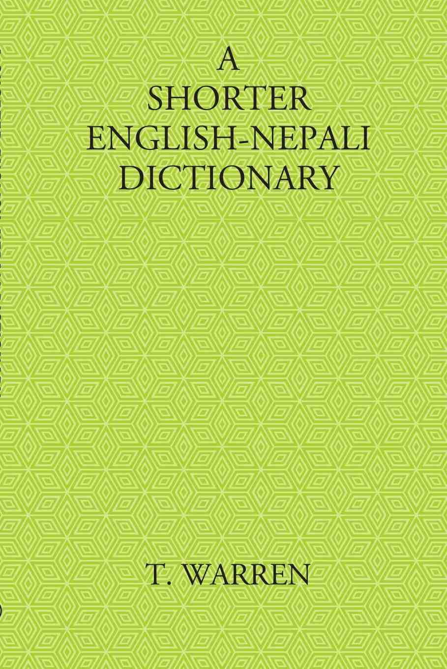 A Shorter English-Nepali Dictionary - Gyan Books | Grab2Buy