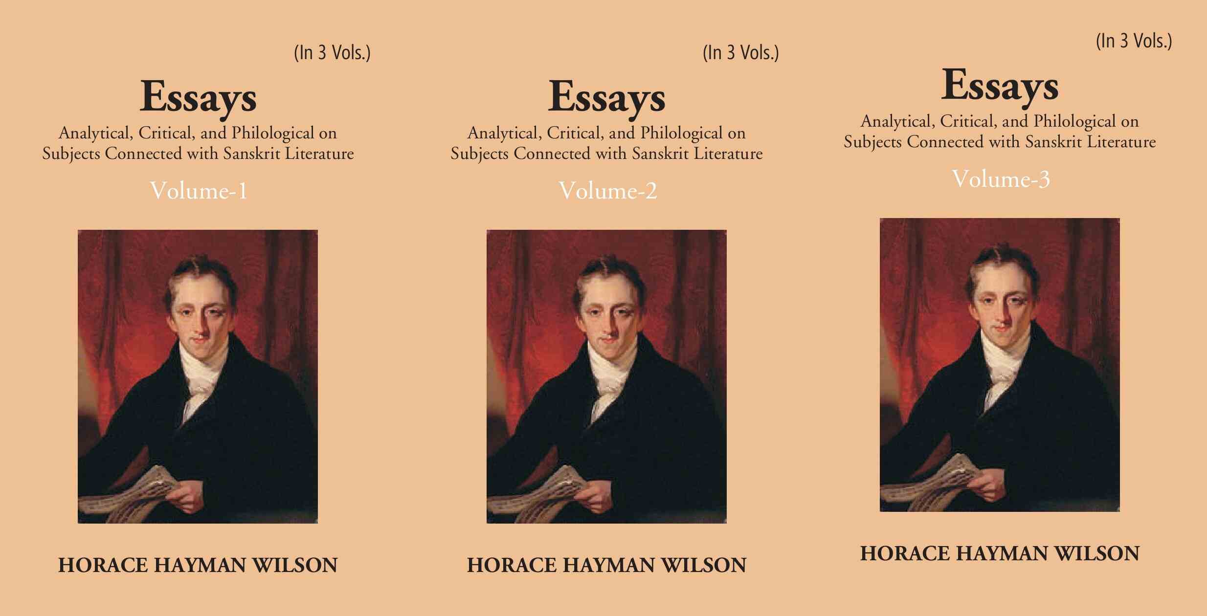 Essays Analytical, Critical And Philological On Subjects Connected With Sanskrit Literature 3 Vols. Set - Gyan Books